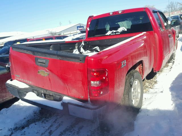 1GCSKSE3XAZ148798 - 2010 CHEVROLET SILVERADO RED photo 4