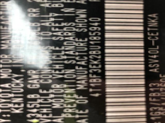 4T1BF3EK2BU185940 - 2011 TOYOTA CAMRY BASE BLACK photo 10