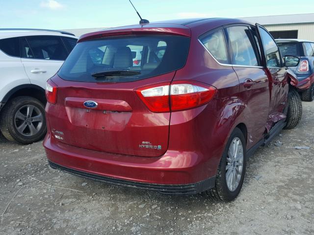 1FADP5BU2DL550501 - 2013 FORD C-MAX SEL RED photo 4