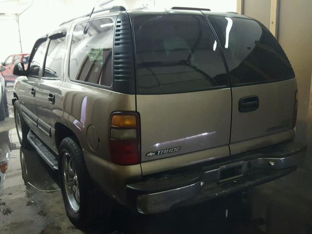 1GNEK13TX1J178948 - 2001 CHEVROLET TAHOE K150 BEIGE photo 3