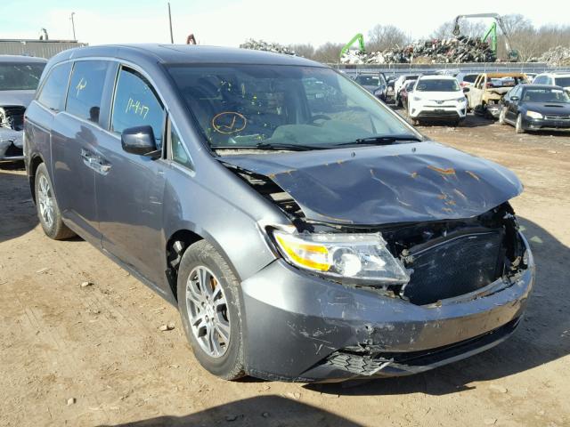 5FNRL5H6XDB022146 - 2013 HONDA ODYSSEY EX GRAY photo 1