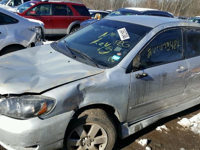 2T1BR32E16C577806 - 2006 TOYOTA COROLLA CE SILVER photo 9