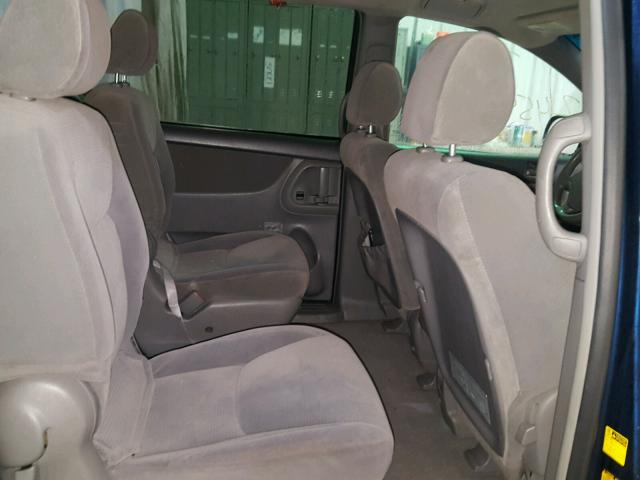 5TDZA23C14S206825 - 2004 TOYOTA SIENNA CE BLUE photo 6