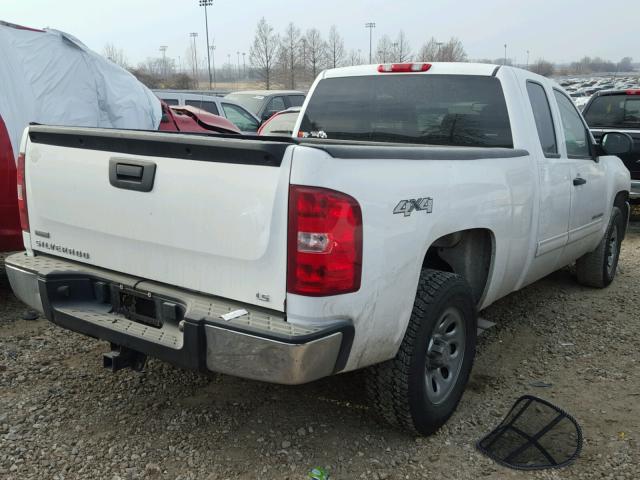 1GCSKREA8AZ224929 - 2010 CHEVROLET SILVERADO WHITE photo 4