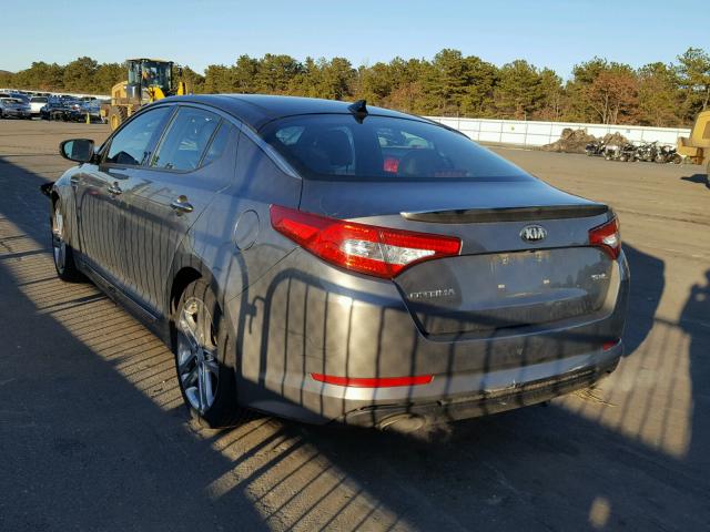 5XXGR4A69DG235516 - 2013 KIA OPTIMA SX GRAY photo 3