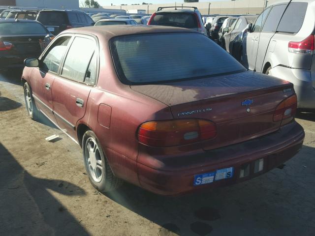 1Y1SK5282YZ410241 - 2000 CHEVROLET GEO PRIZM RED photo 3