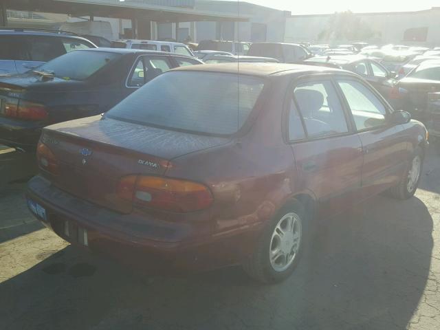 1Y1SK5282YZ410241 - 2000 CHEVROLET GEO PRIZM 红色 照片 4
