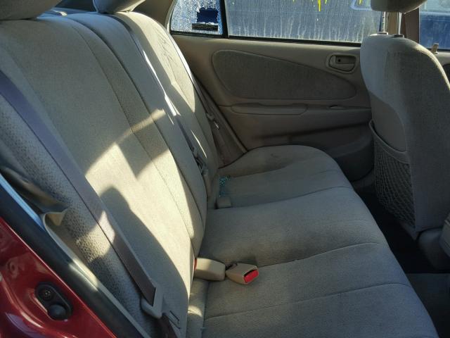 1Y1SK5282YZ410241 - 2000 CHEVROLET GEO PRIZM 红色 照片 6