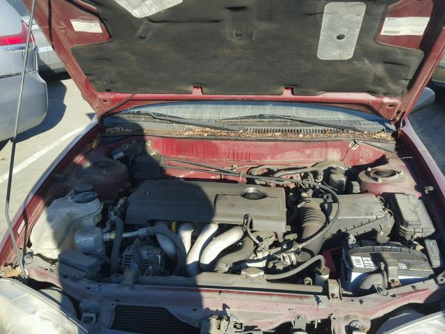 1Y1SK5282YZ410241 - 2000 CHEVROLET GEO PRIZM 红色 照片 7