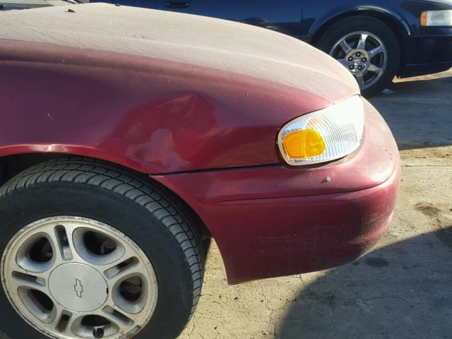 1Y1SK5282YZ410241 - 2000 CHEVROLET GEO PRIZM 红色 照片 9