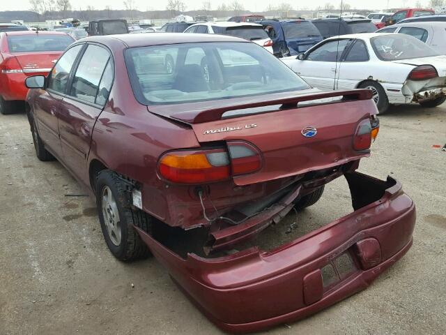 1G1NE52J23M717578 - 2003 CHEVROLET MALIBU LS RED photo 3