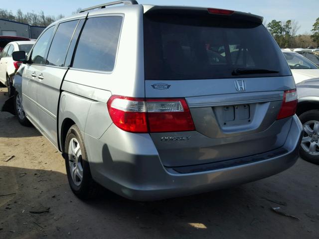 5FNRL38717B108351 - 2007 HONDA ODYSSEY EX BLUE photo 3