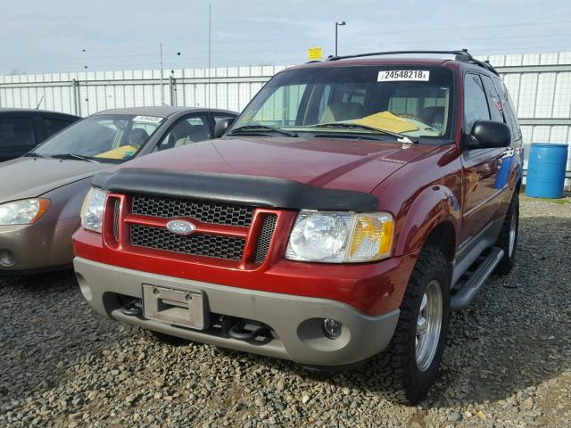 1FMCU70E21UA11335 - 2001 FORD EXPLORER S RED photo 2