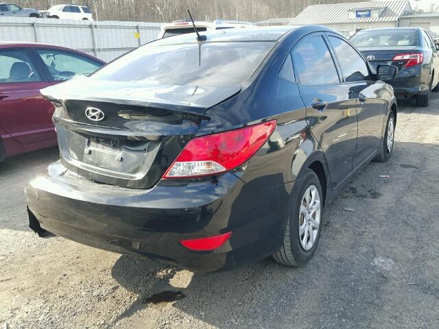 KMHCT4AE3CU126531 - 2012 HYUNDAI ACCENT GLS BLACK photo 4