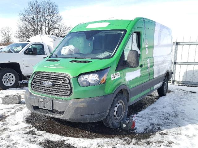 1FTBW2CM3HKA13990 - 2017 FORD TRANSIT T- GREEN photo 2