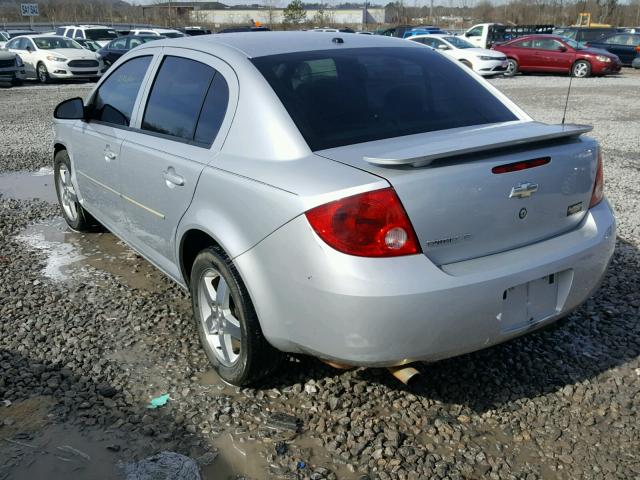 1G1AL55F177308097 - 2007 CHEVROLET COBALT LT SILVER photo 3