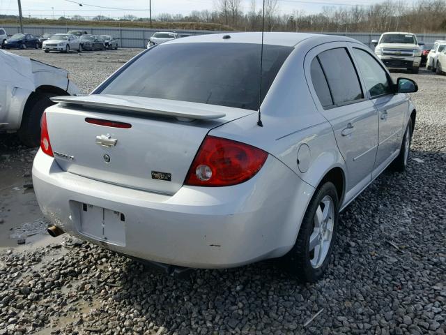 1G1AL55F177308097 - 2007 CHEVROLET COBALT LT SILVER photo 4