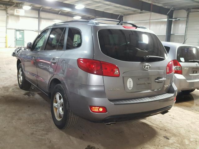 5NMSG13D77H043818 - 2007 HYUNDAI SANTA FE G SILVER photo 3