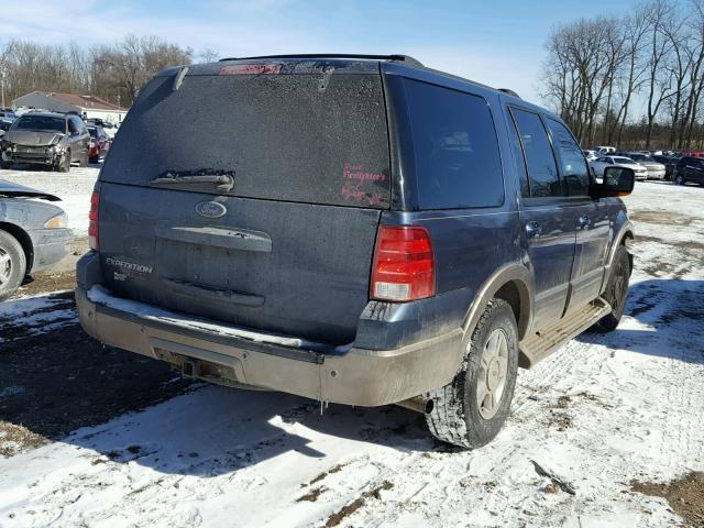 1FMPU18L94LA68112 - 2004 FORD EXPEDITION BLUE photo 4