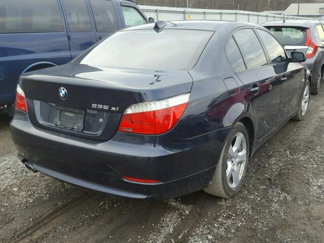 WBANV93538CZ61301 - 2008 BMW 535 XI BLUE photo 4