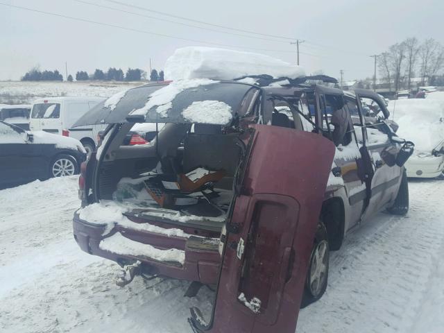 1GNDT13S652205031 - 2005 CHEVROLET TRAILBLAZE MAROON photo 4