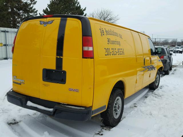 1GTW7GCA8B1902430 - 2011 GMC SAVANA G25 YELLOW photo 4