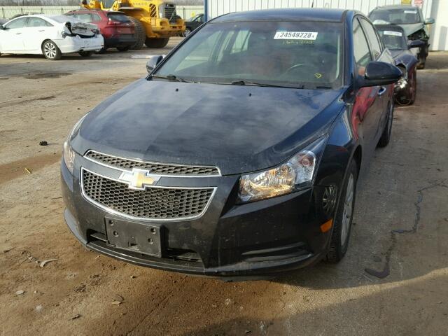 1G1PF5S92B7149423 - 2011 CHEVROLET CRUZE LT BLACK photo 2