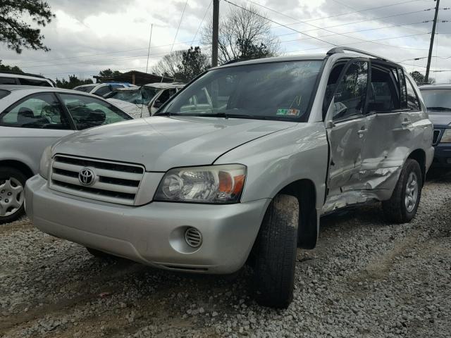 JTEHD21A940028231 - 2004 TOYOTA HIGHLANDER SILVER photo 2