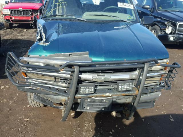 1GNEK13K7SJ363340 - 1995 CHEVROLET TAHOE K150 GREEN photo 7