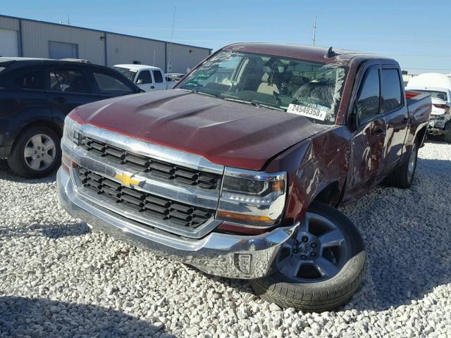 3GCPCREC9GG327600 - 2016 CHEVROLET SILVERADO MAROON photo 2