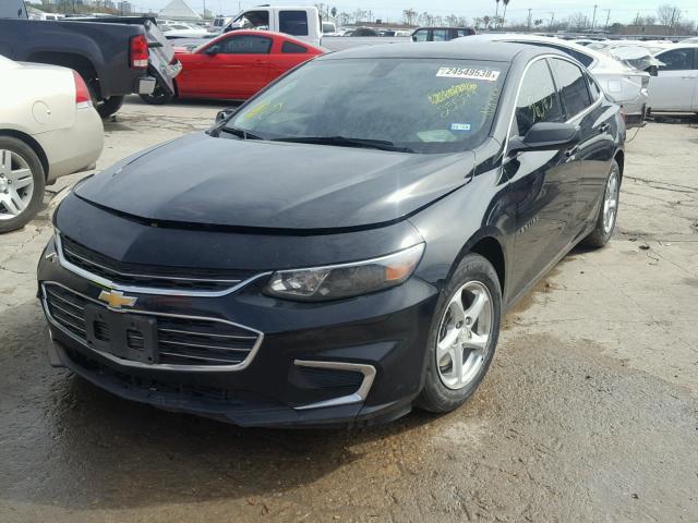 1G1ZB5STXGF255177 - 2016 CHEVROLET MALIBU LS BLACK photo 2