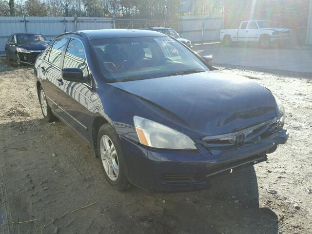 1HGCM56307A088926 - 2007 HONDA ACCORD SE BLUE photo 1