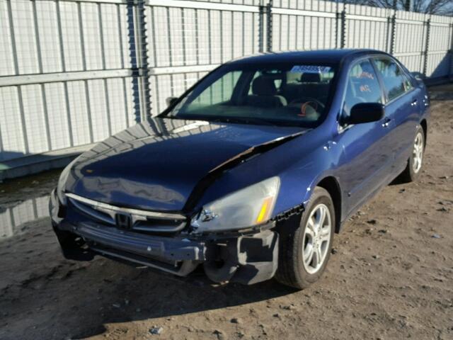 1HGCM56307A088926 - 2007 HONDA ACCORD SE BLUE photo 2