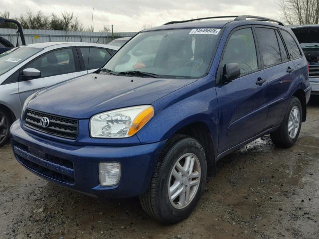 JTEHH20V520176625 - 2002 TOYOTA RAV4 BLUE photo 2