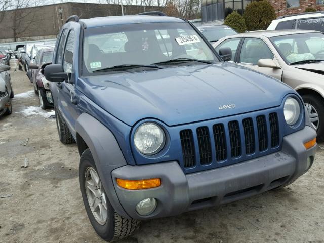 1J4GK48K73W602976 - 2003 JEEP LIBERTY SP BLUE photo 1