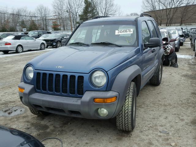 1J4GK48K73W602976 - 2003 JEEP LIBERTY SP BLUE photo 2