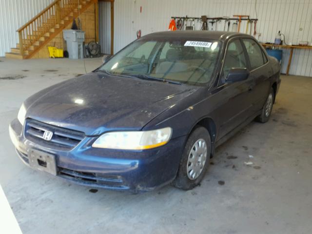 1HGCF86662A059350 - 2002 HONDA ACCORD VAL BLUE photo 2