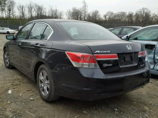 1HGCP2F67CA176768 - 2012 HONDA ACCORD SE BLACK photo 3