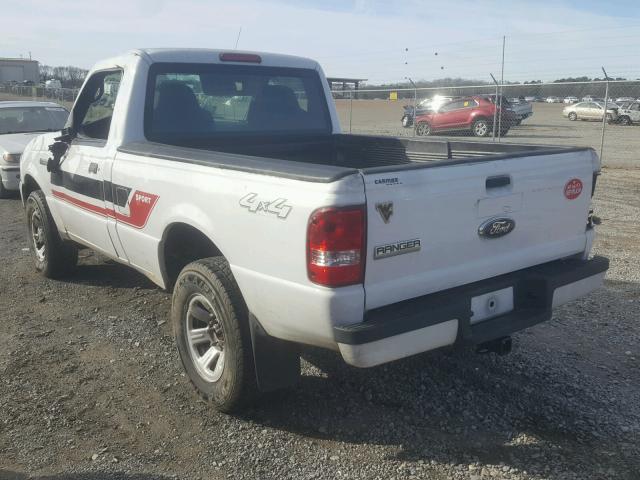 1FTYR11U78PA70517 - 2008 FORD RANGER WHITE photo 3