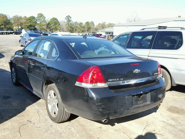 2G1WC57M991114628 - 2009 CHEVROLET IMPALA 2LT BLACK photo 3