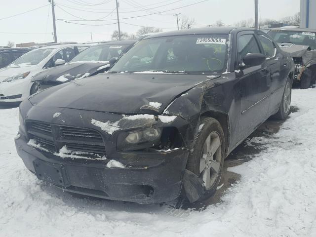 2B3KA43R57H643524 - 2007 DODGE CHARGER SE BLACK photo 2