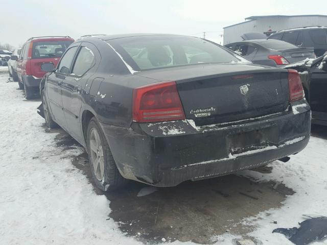 2B3KA43R57H643524 - 2007 DODGE CHARGER SE BLACK photo 3