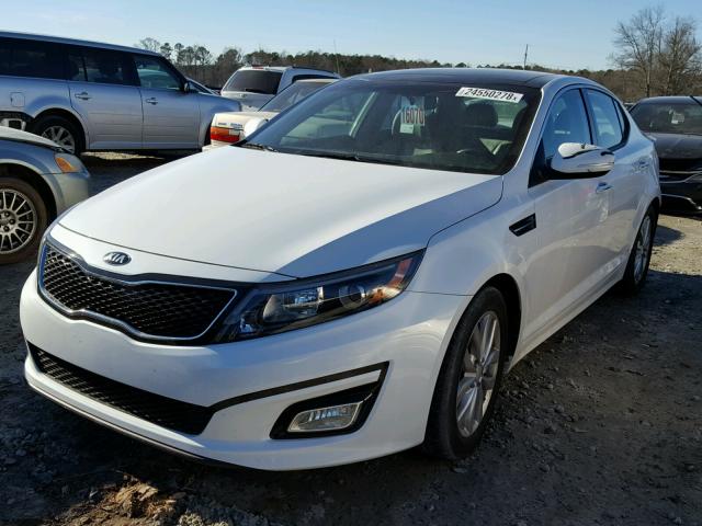 5XXGN4A78FG496417 - 2015 KIA OPTIMA EX WHITE photo 2