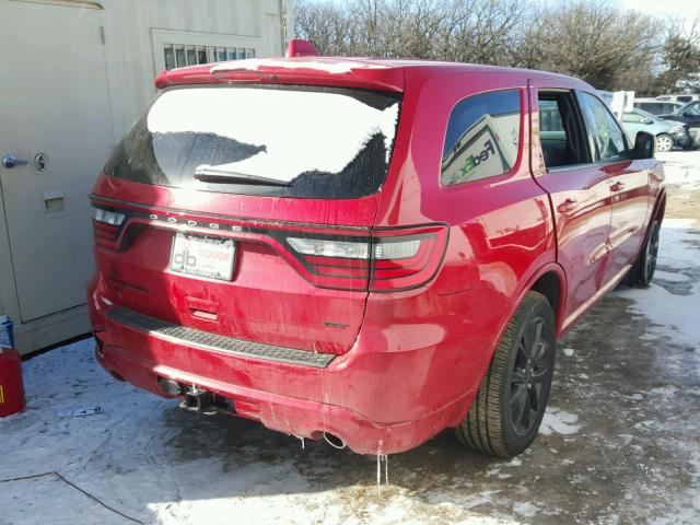 1C4RDJDG9HC820869 - 2017 DODGE DURANGO GT RED photo 4