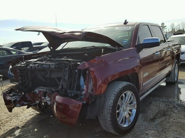 3GCPCTEC3HG318115 - 2017 CHEVROLET SILVERADO MAROON photo 2