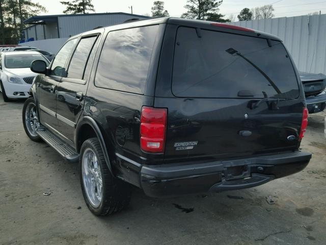 1FMRU15L12LA90616 - 2002 FORD EXPEDITION BLACK photo 3