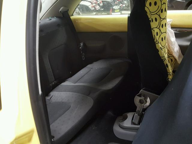 3VWCK21C91M465402 - 2001 VOLKSWAGEN NEW BEETLE YELLOW photo 6