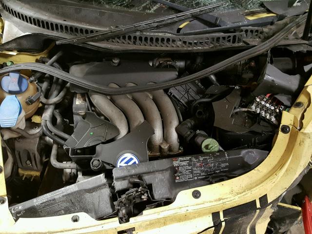 3VWCK21C91M465402 - 2001 VOLKSWAGEN NEW BEETLE YELLOW photo 7