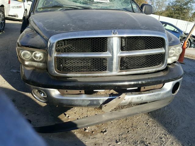 1D7HA18D83S335647 - 2003 DODGE RAM 1500 S BLACK photo 7