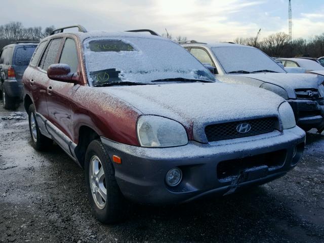 KM8SC13D43U507903 - 2003 HYUNDAI SANTA FE G RED photo 1